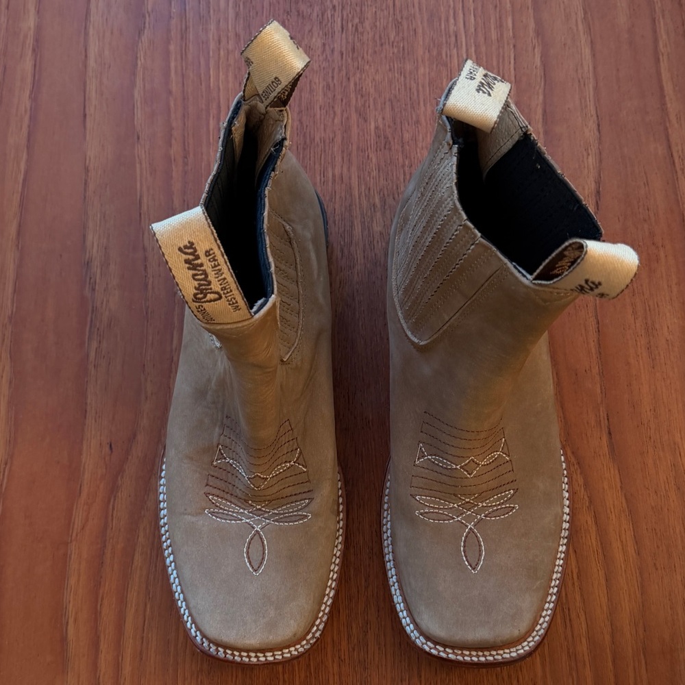 Mexican ORONA Botines Leather Cowboy Boots